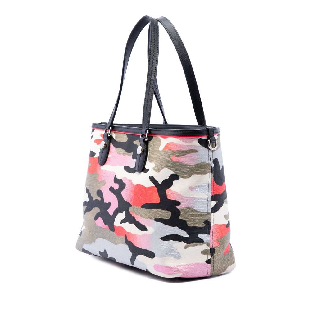 Dior Anselm Reyle Medium Canvas Camouflage Tote MultiColor Very good - Back View