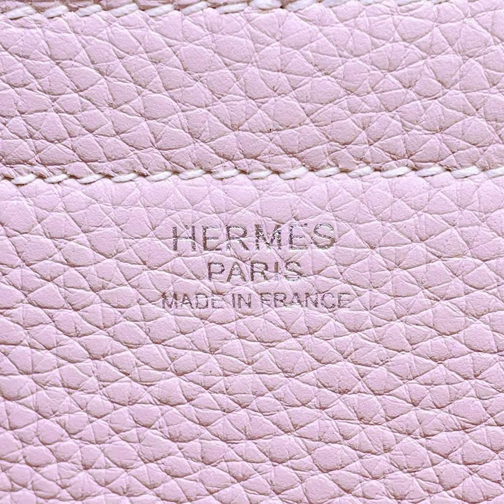 Hermès Clemence Cabasellier 31 Pink Leather Very good condition - Box View