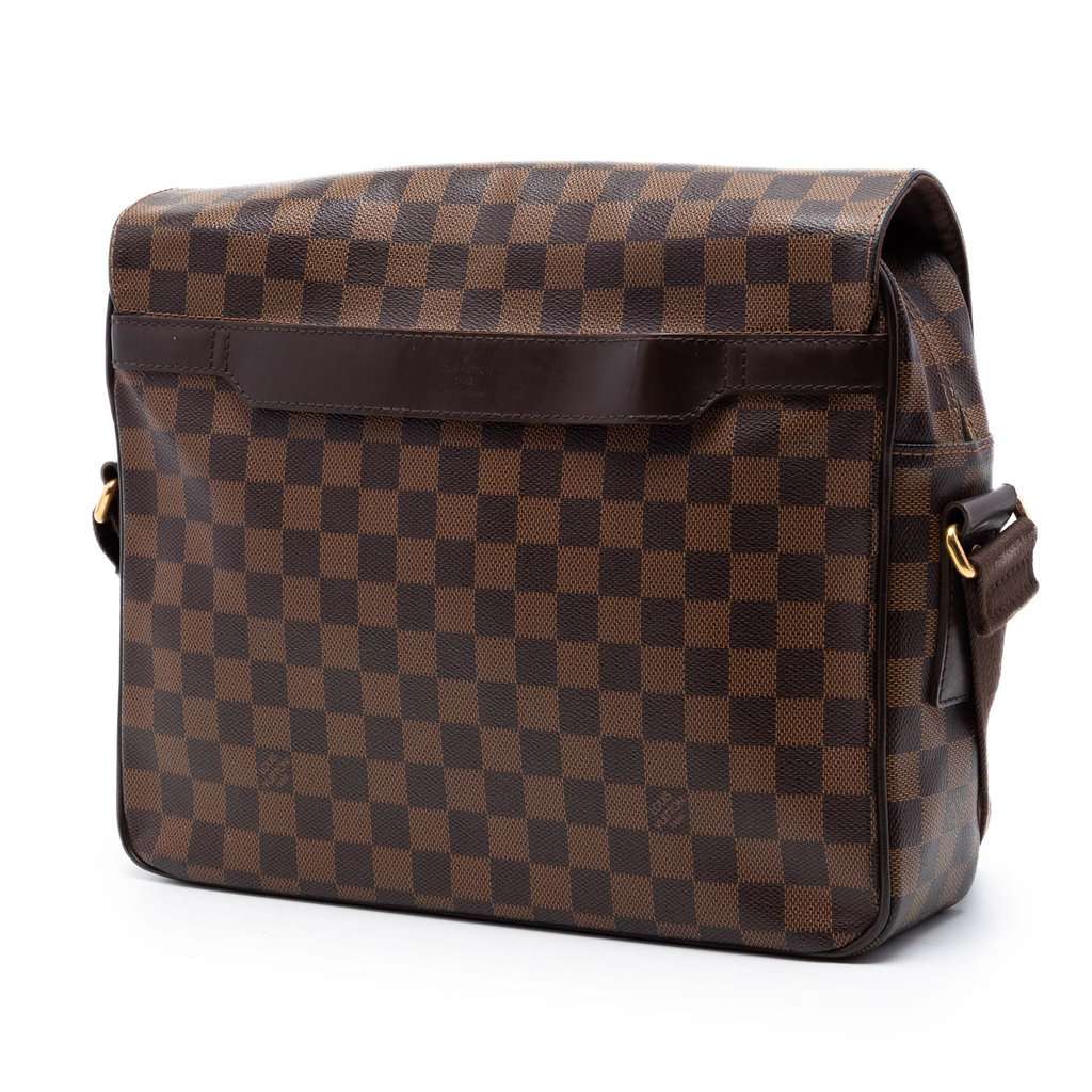 Louis Vuitton Damier Ebene Shelton MM Brown Very good condition - Back View
