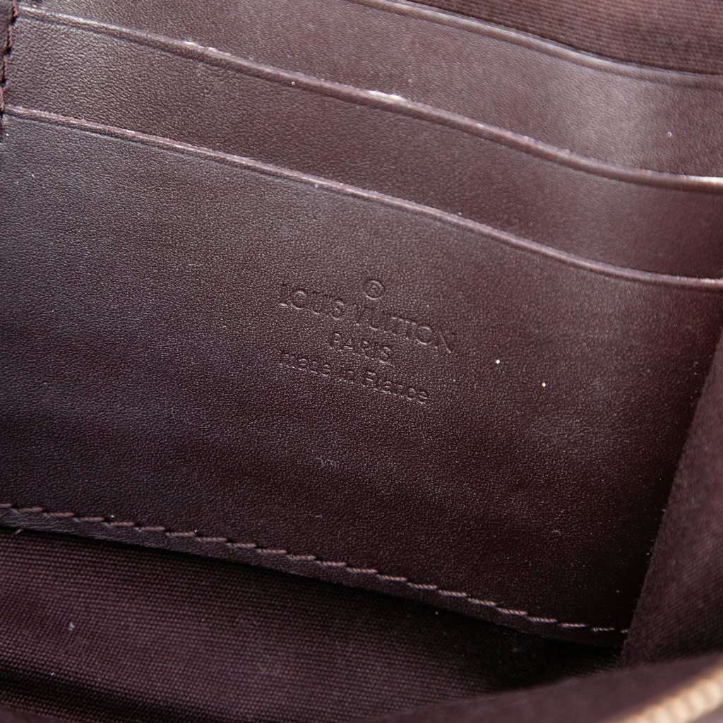 Louis Vuitton Monogram Vernis Bel Air Pochette Purple Leather Very good condition - Box View