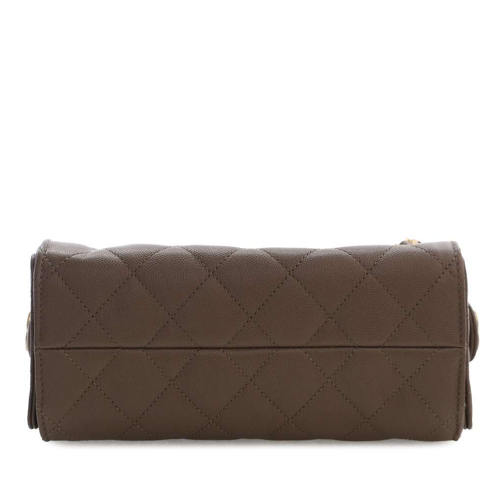 Chanel Mini Quilted Caviar Chanel 25 Hobo Brown Leather Very good condition - Inside View