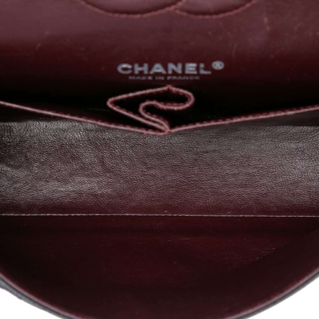 Chanel Medium Classic Caviar Double Flap Black Leather Good - Model View