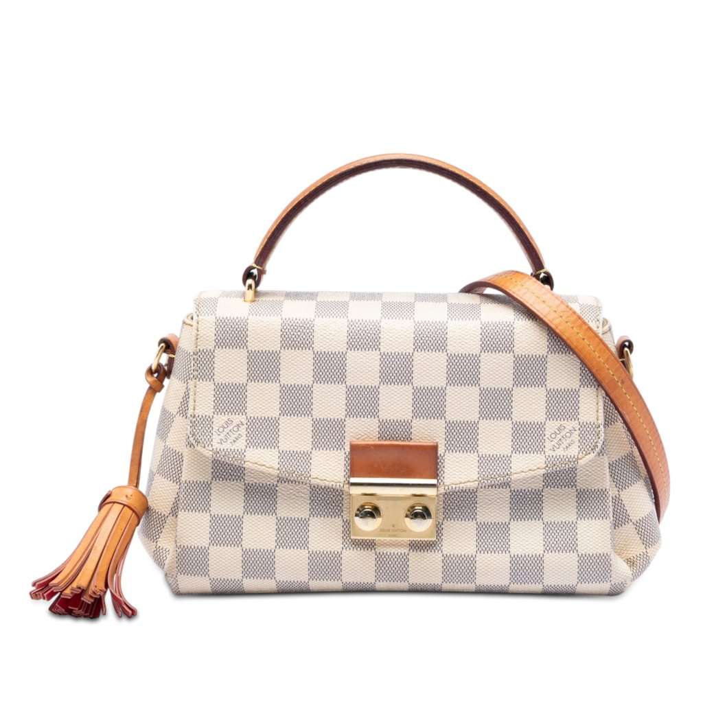 Louis Vuitton Damier Azur Croisette White Very good condition - Front View