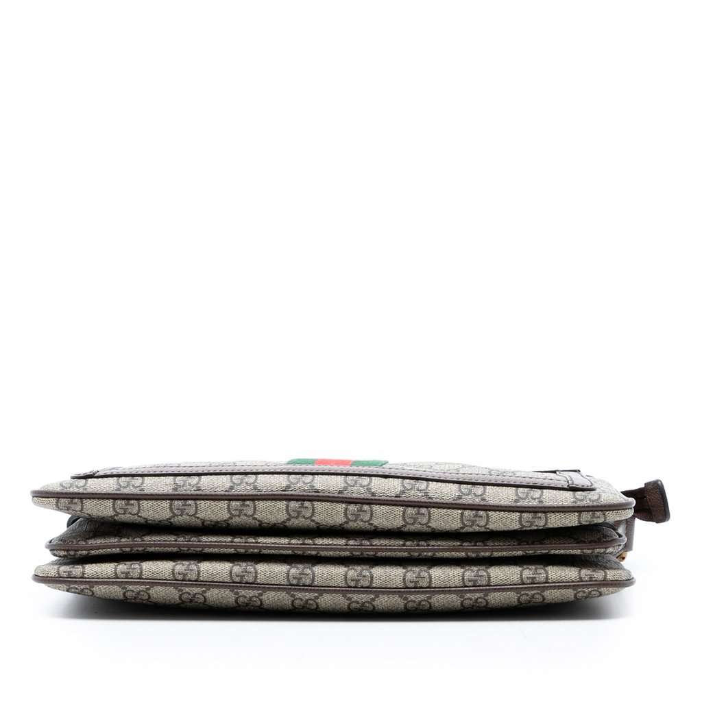 Gucci Medium GG Supreme Web Ophidia Crossbody Beige Very good - Inside View