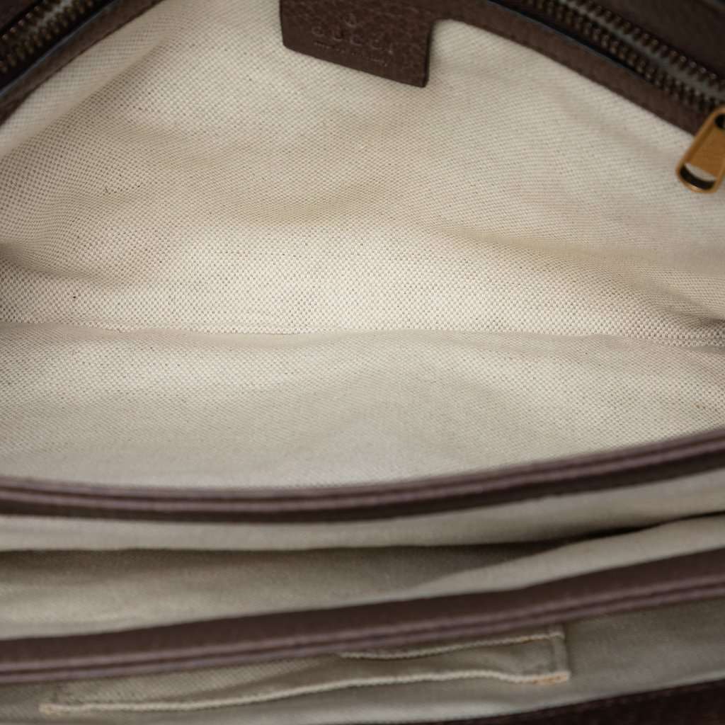 Gucci Medium GG Supreme Web Ophidia Crossbody Beige Very good - Model View