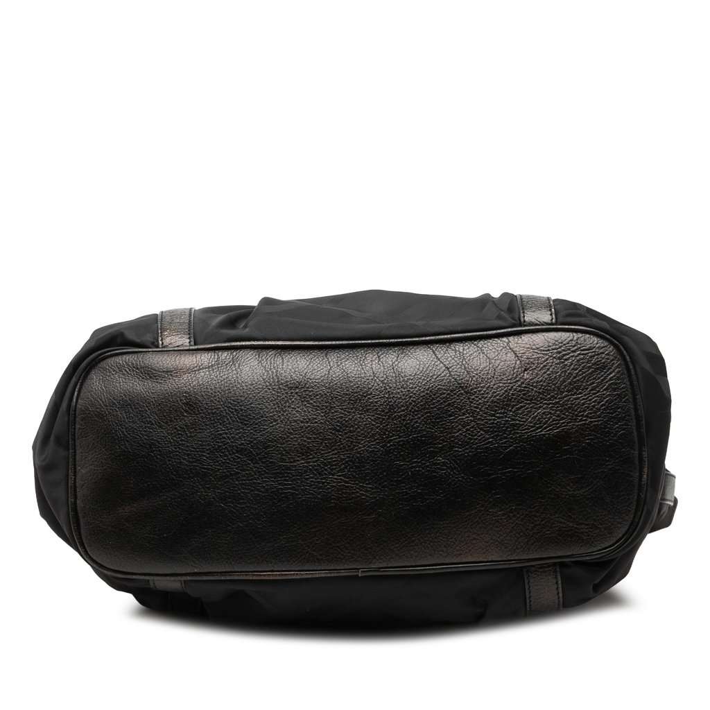 Burberry Tonal Check Nylon Tote Black Very good condition - Inside View