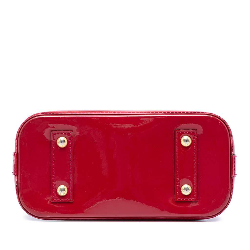 Louis Vuitton Monogram Vernis Alma BB Red Leather Very good condition - Inside View