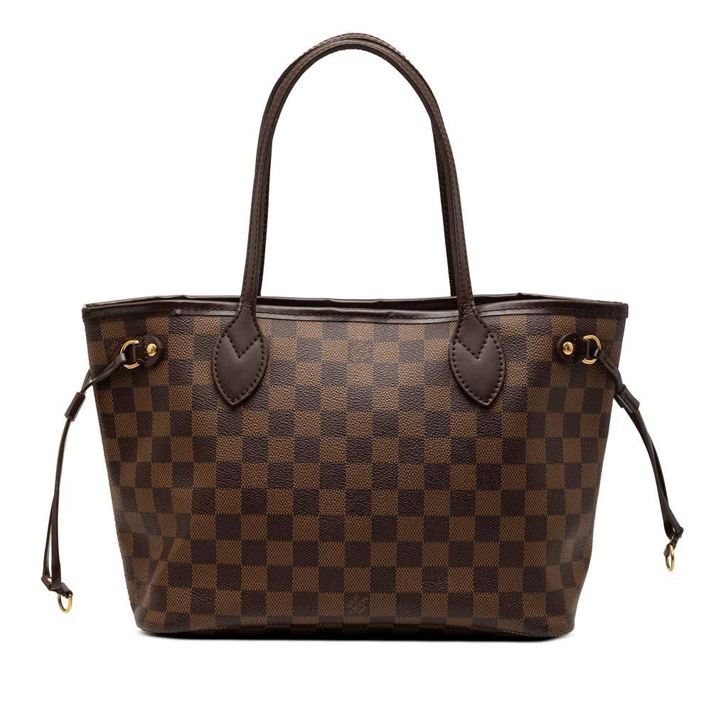 Louis Vuitton Damier Ebene Neverfull PM Brown Very good - Front View