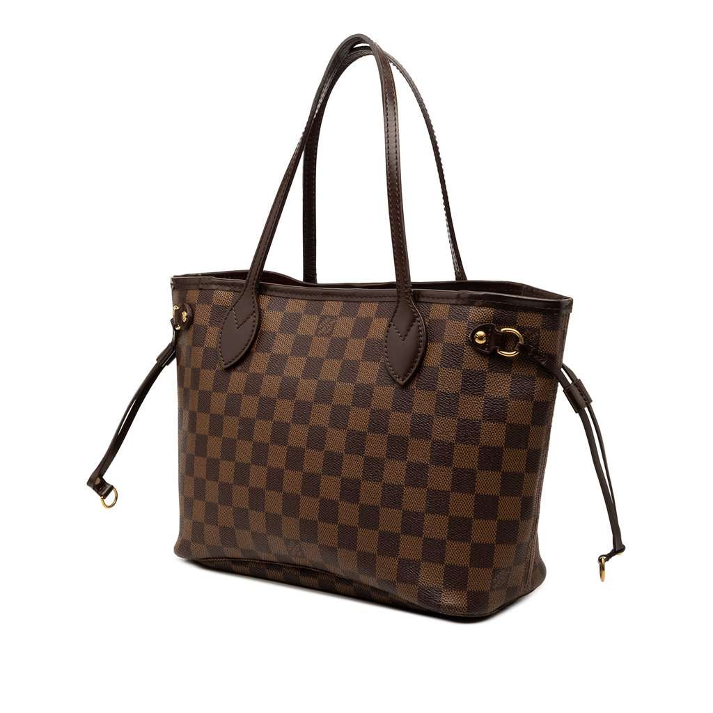Louis Vuitton Damier Ebene Neverfull PM Brown Very good - Back View