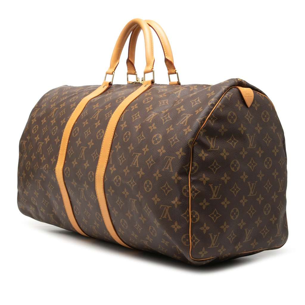 Louis Vuitton Monogram Keepall 55 Brown Very good - Back View