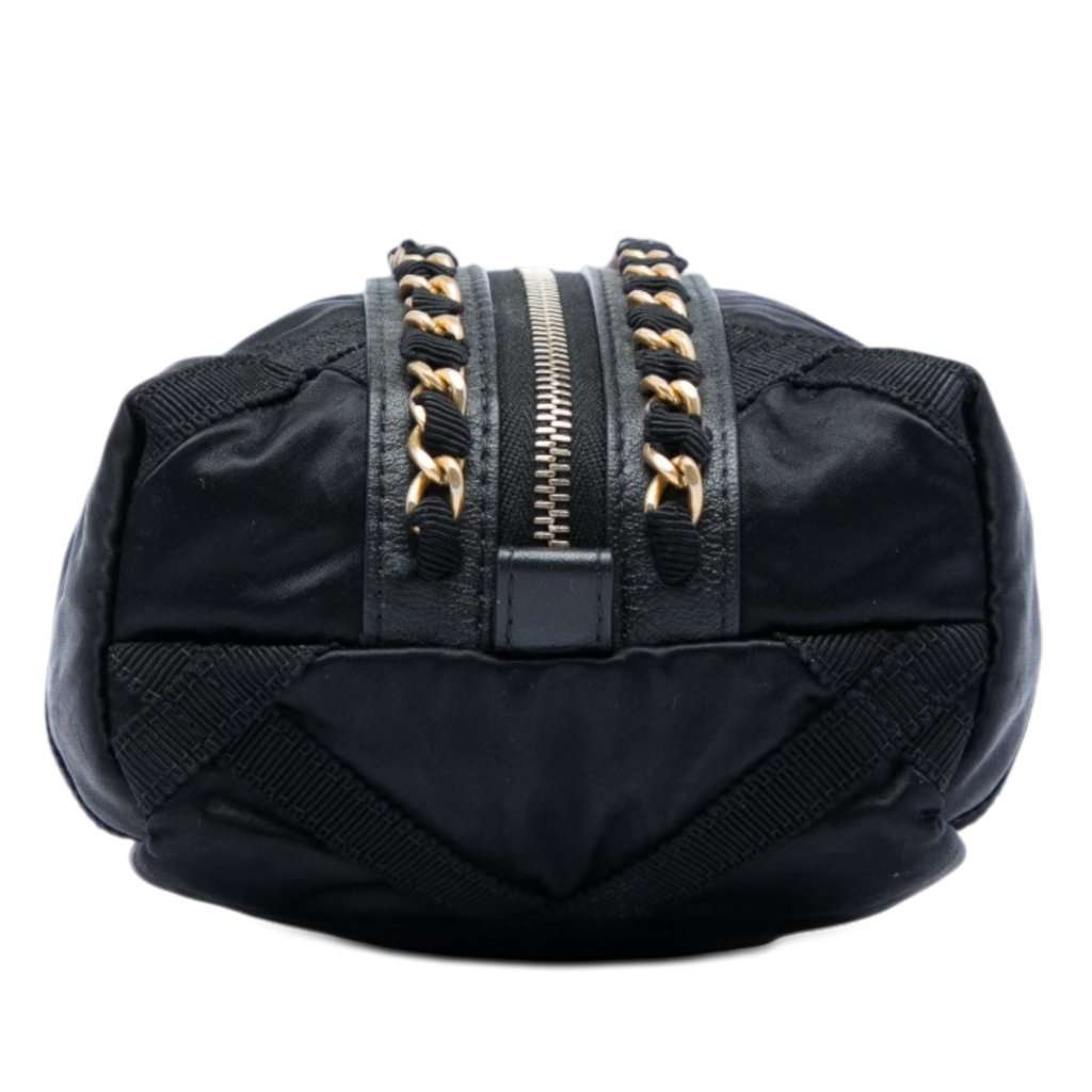 Chanel Nylon Grosgrain Lifestyle Pouch Black Very good - Inside View