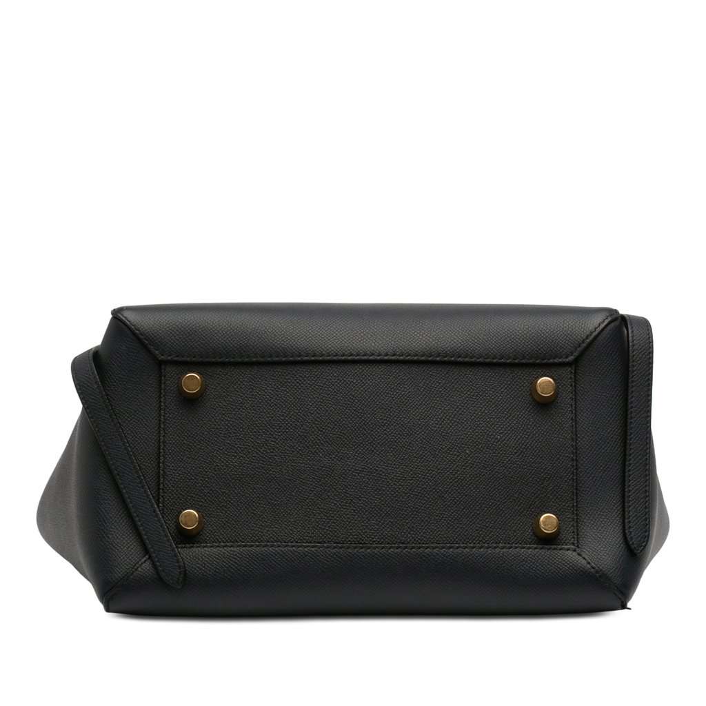 Celine Mini Grained Calfskin Belt Bag Black Leather Very good - Inside View