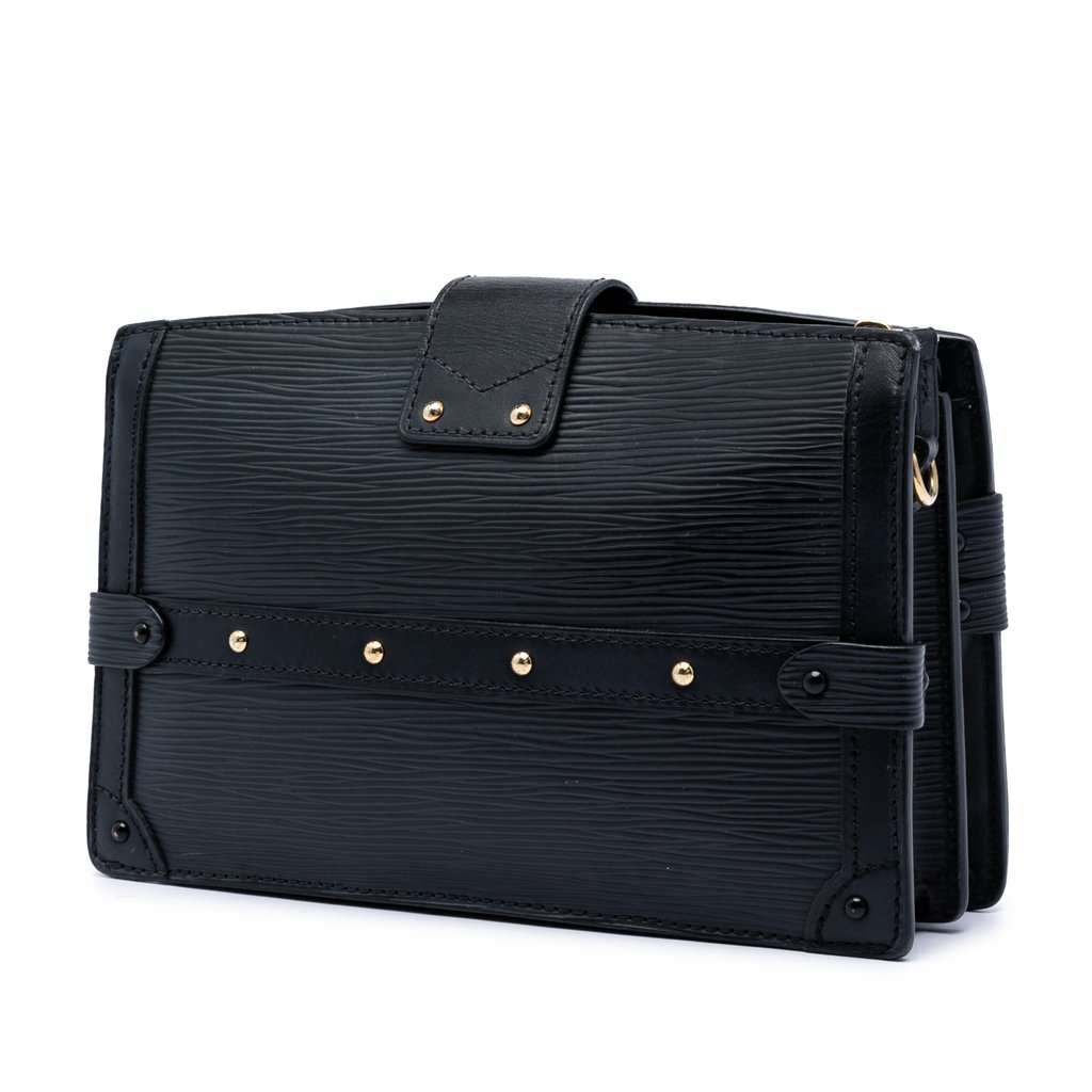 Louis Vuitton Epi Trunk Clutch Black Leather Very good - Back View
