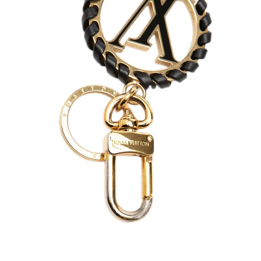 Louis Vuitton Gold Plated Lambskin and Enamel Very Bag Charm and Key Holder Gold Metal Very good - Box View