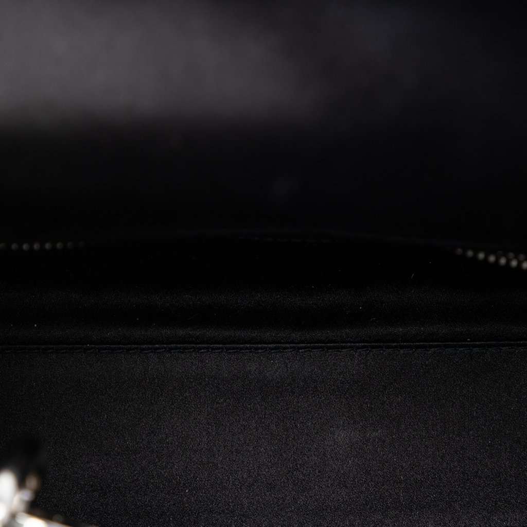 Dior Mini Satin Cannage Crystal Embellished Lady Dior Black Very good condition - Model View