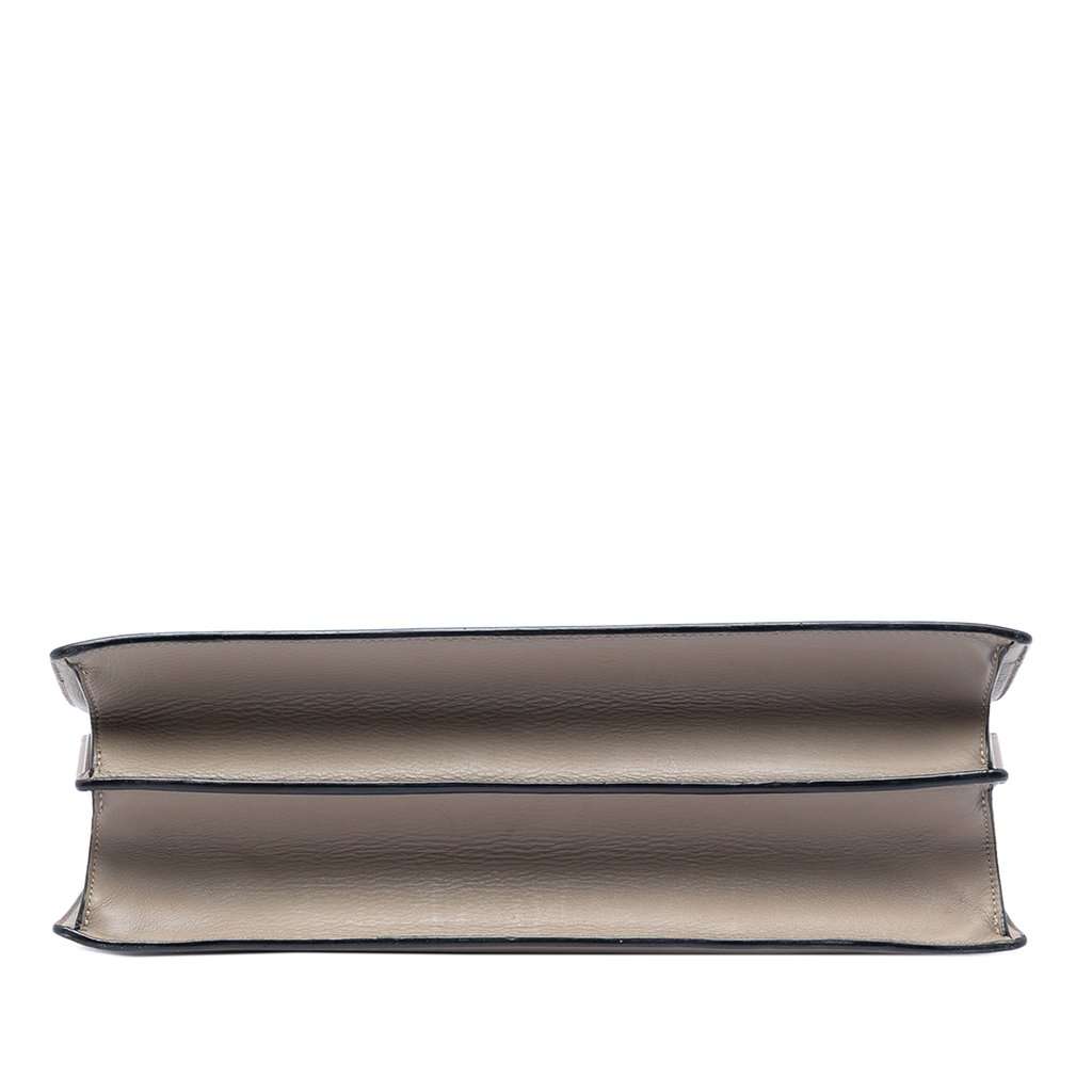 Celine Multicolor Leather and Pony Hair Diamond Shoulder Bag Grey Leather Very good condition - Inside View