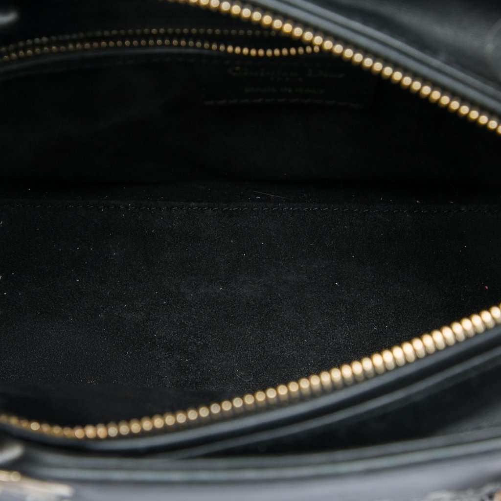Dior Niki De Saint Phalle Medium Calfskin Heart Supple Lady Dior Black Leather Good condition - Model View