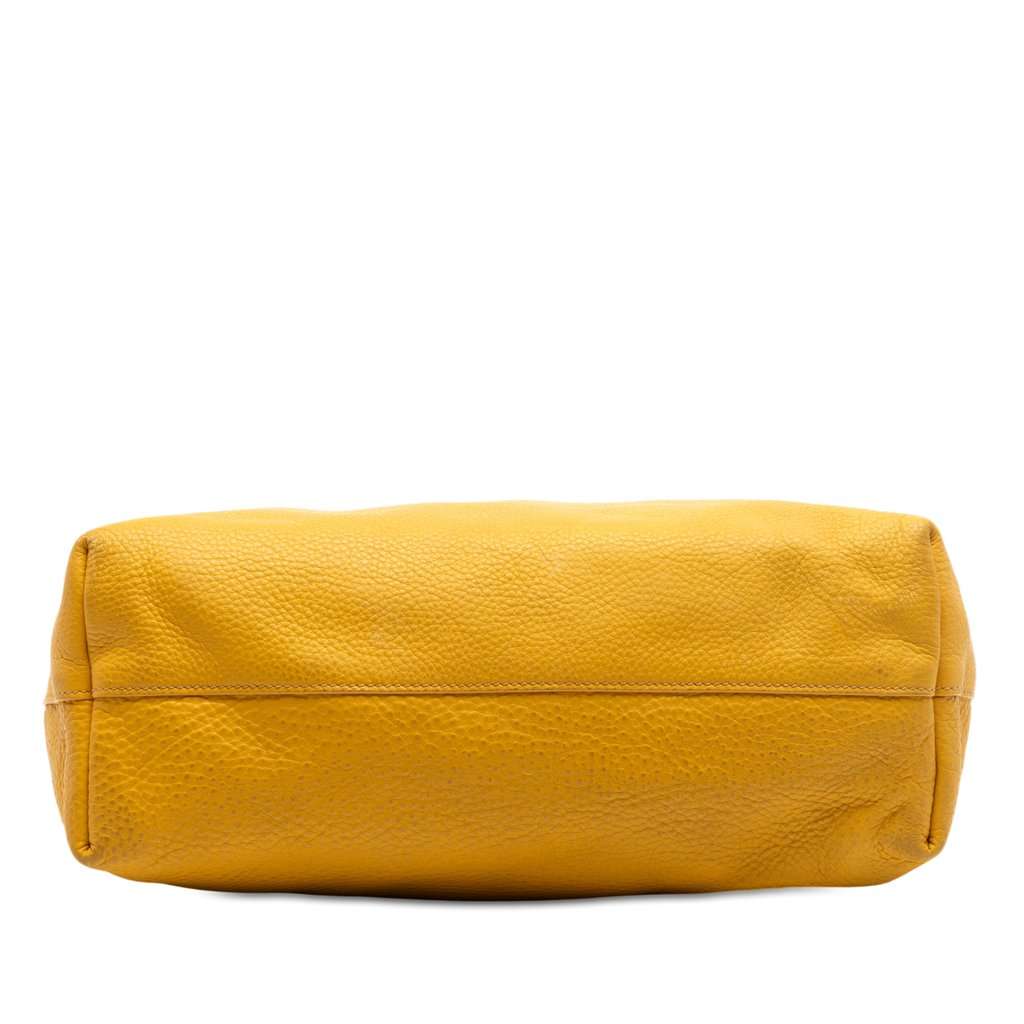 Prada Vitello Daino Open Convertible Tote Yellow Leather Very good condition - Inside View