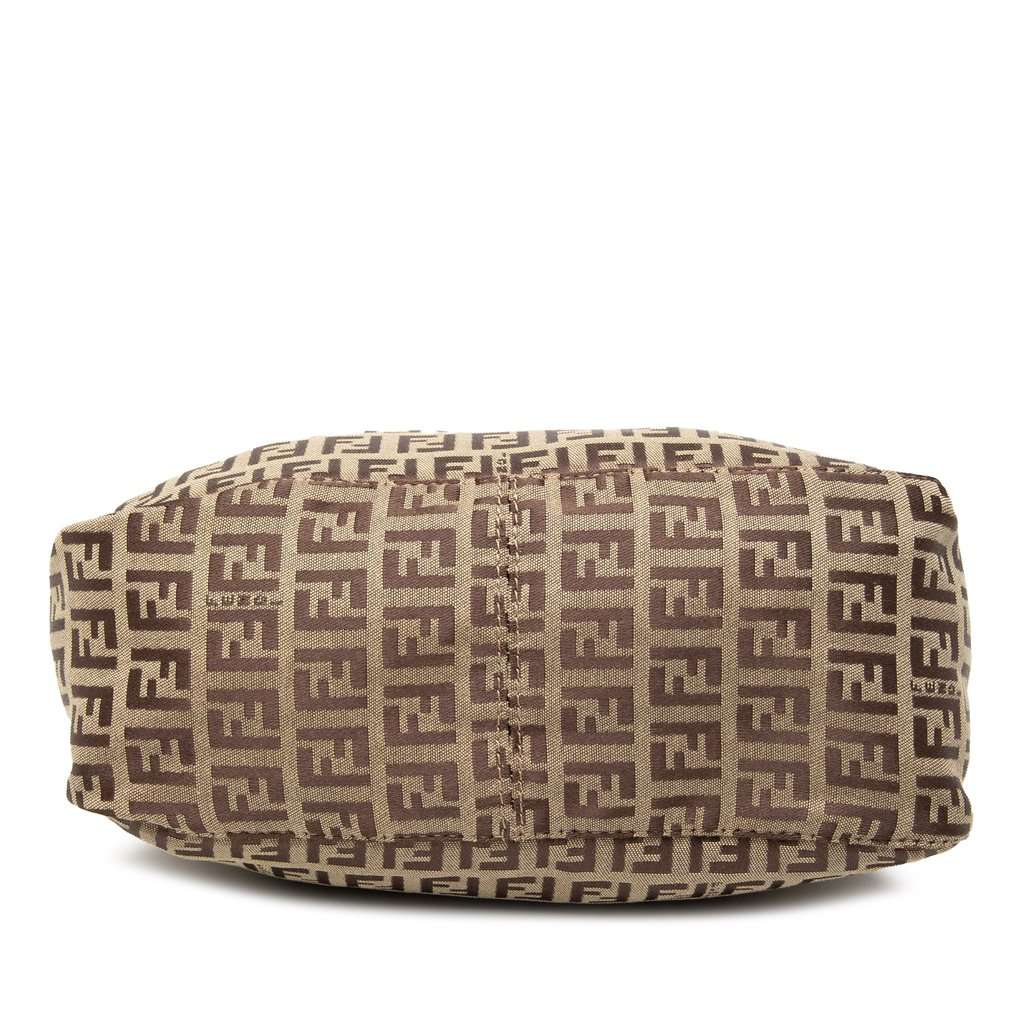 Fendi Zucchino Canvas Handbag Brown Very good - Inside View