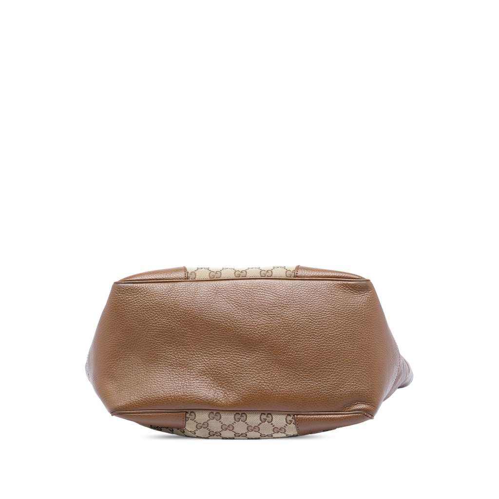 Gucci GG Canvas Bree Zippered Tote Beige Very good - Inside View