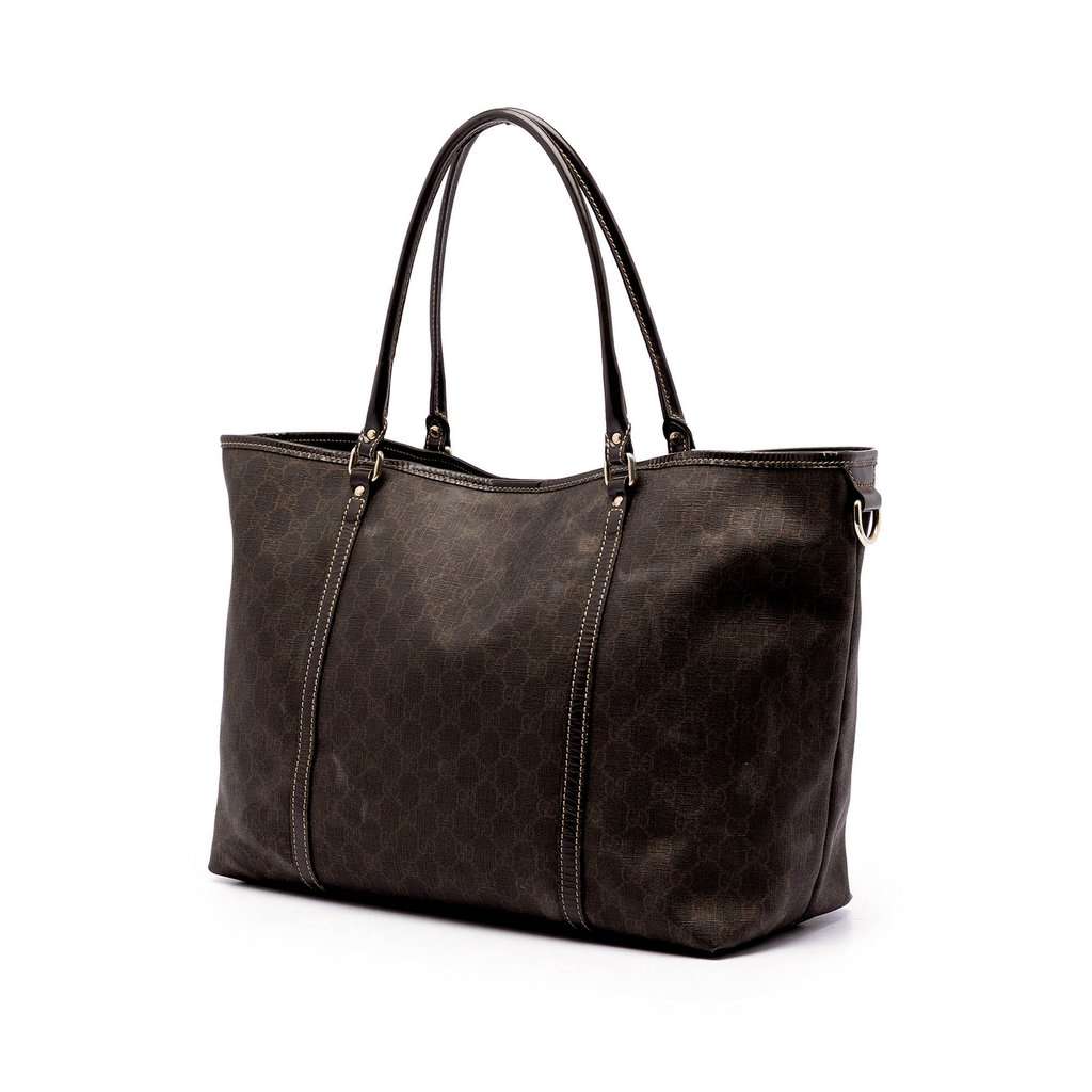 Gucci Large GG Supreme Joy Tote Brown Very good condition - Back View
