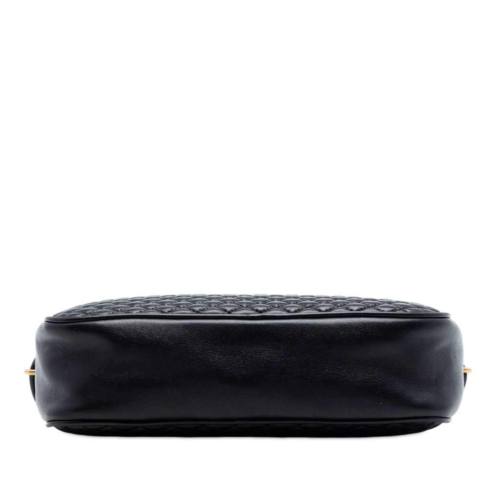 Saint Laurent Quilted Lambskin Victoire Camera Bag Black Leather Very good - Inside View
