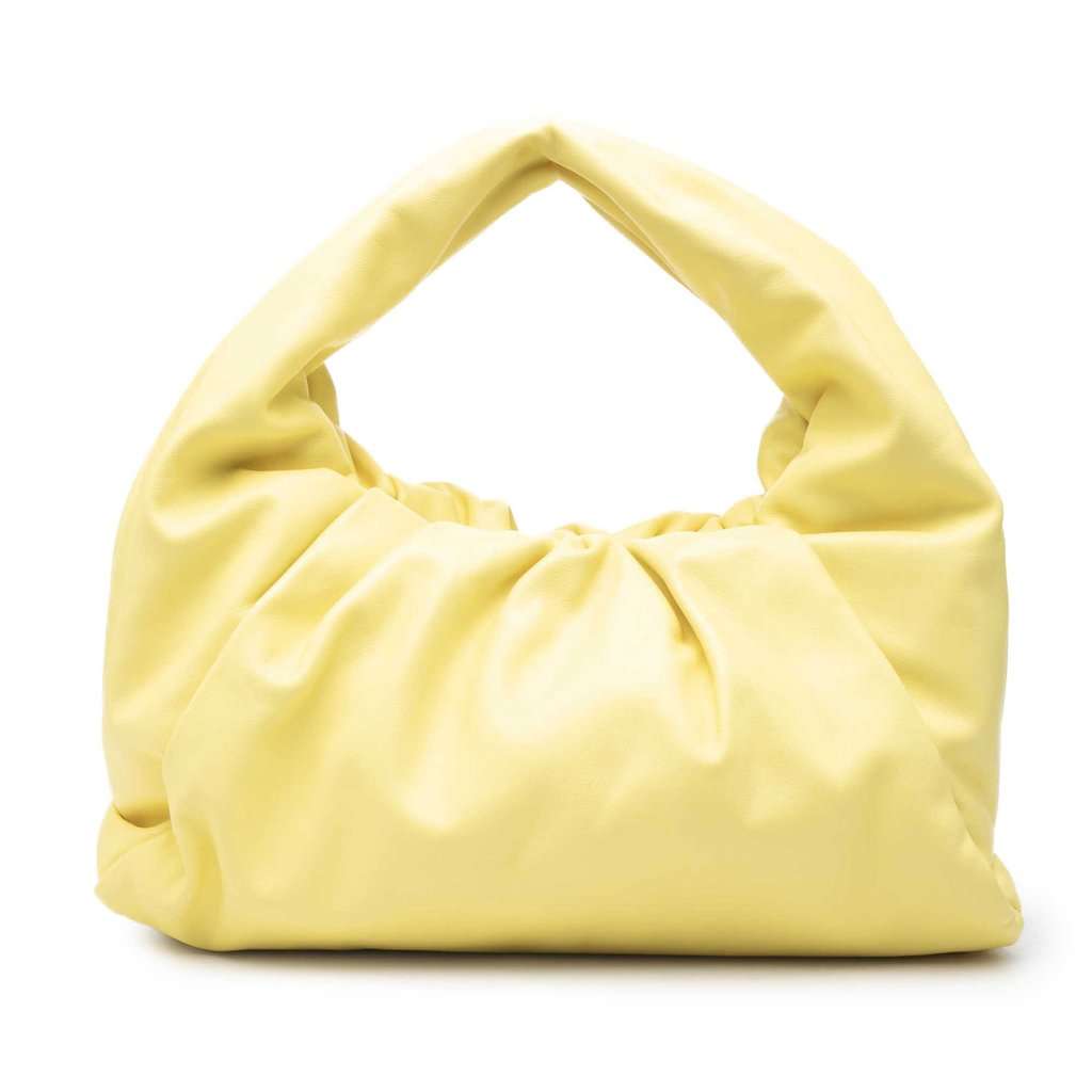 Bottega Veneta Lambskin The Shoulder Pouch Yellow Leather Very good - Front View