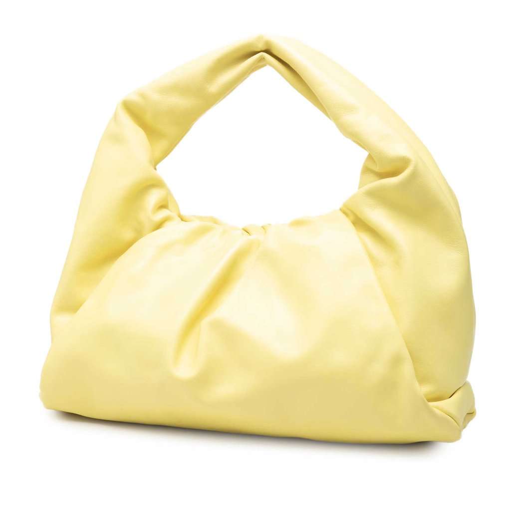Bottega Veneta Lambskin The Shoulder Pouch Yellow Leather Very good - Back View