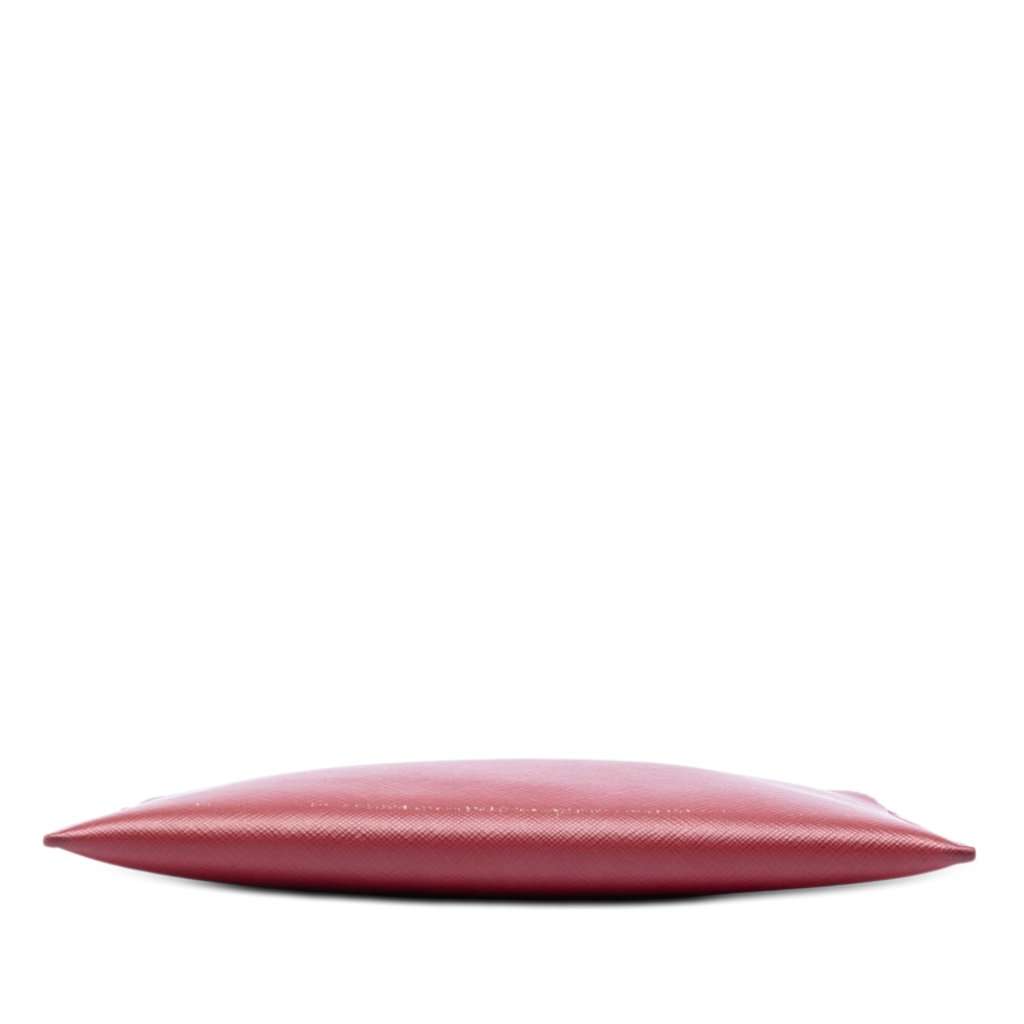 Prada Saffiano Clutch Red Leather Very good condition - Inside View