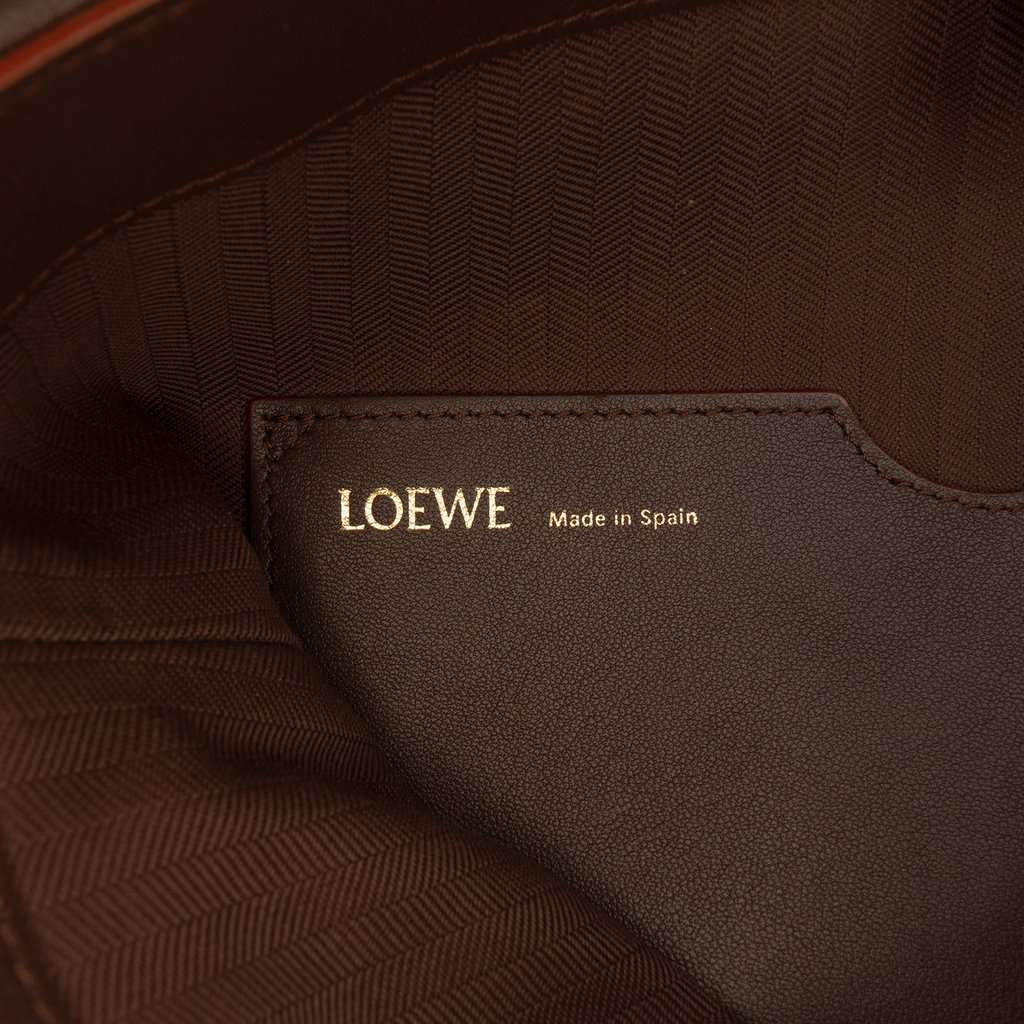 Loewe Mellow Nappa Draped Tote Brown Leather Very good - Box View