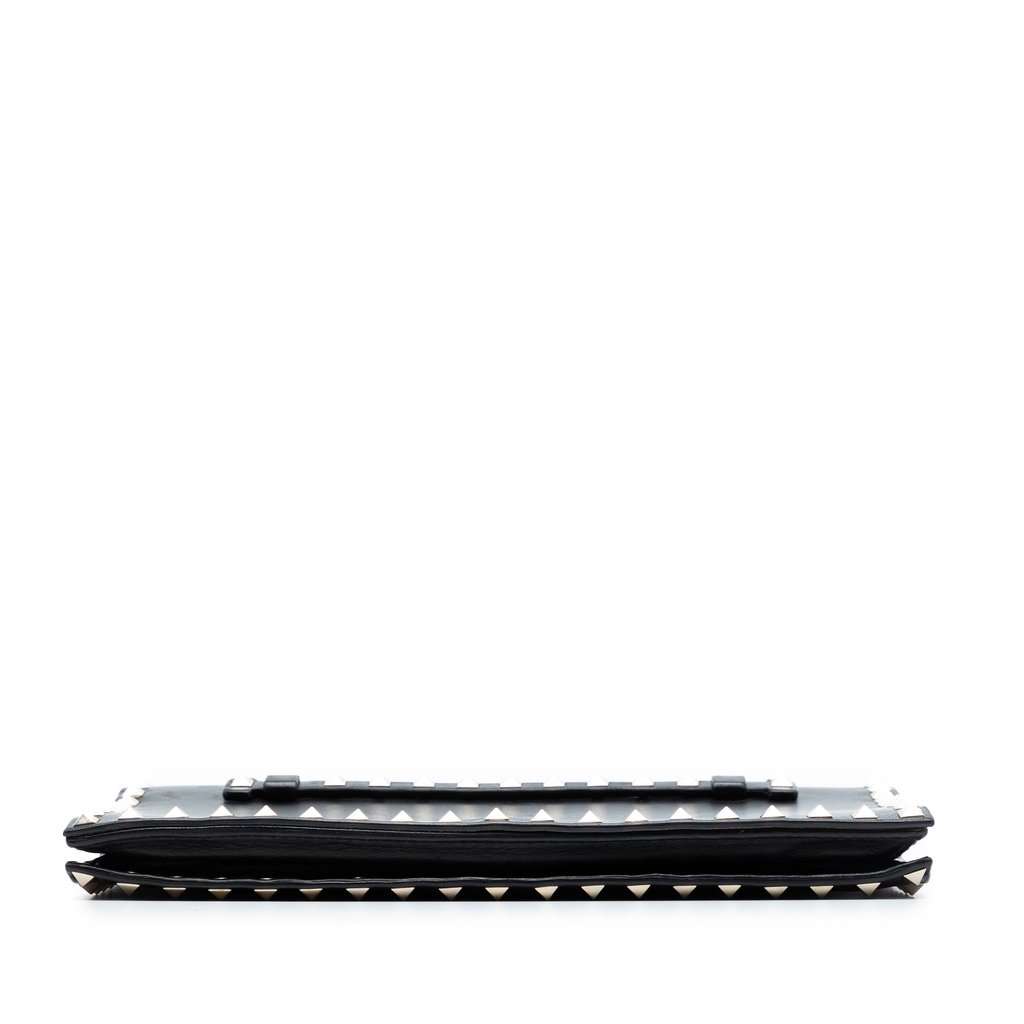 Valentino Nappa Rockstud Wristlet Clutch Black Leather Very good condition - Inside View