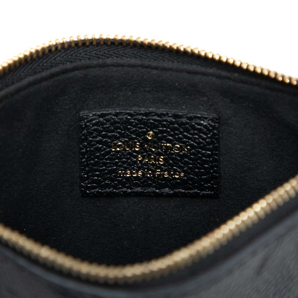 Louis Vuitton Monogram Empreinte Loop Pouch Black Leather Very good - Box View