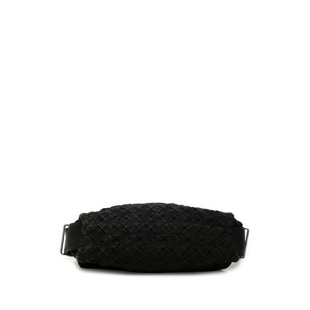 Bottega Veneta Canvas Intrecciato Webbing Belt Bag Black Very good condition - Inside View