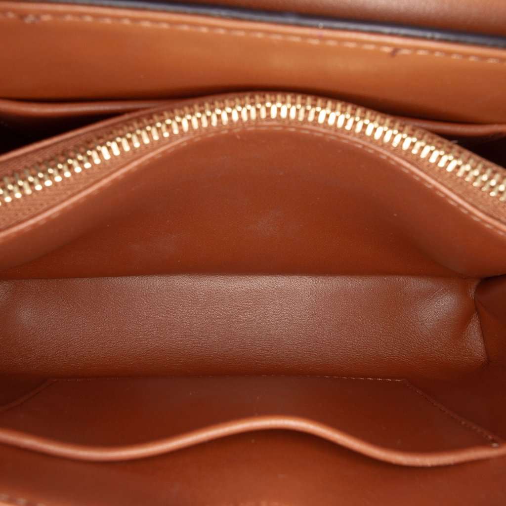 Celine Teen Triomphe Coated Canvas Nino Bag Brown Very good condition - Box View