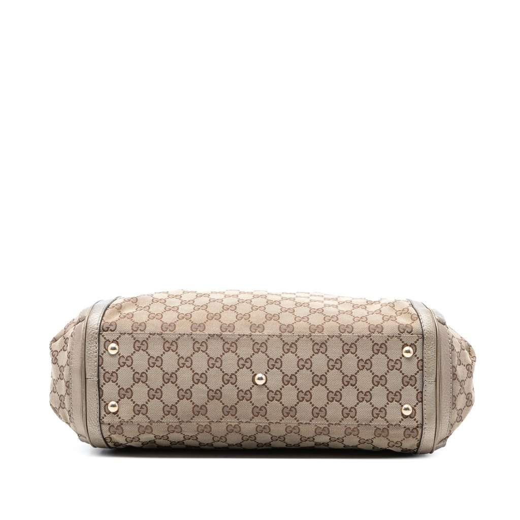 Gucci GG Canvas Bella Convertible Tote Beige Very good - Inside View