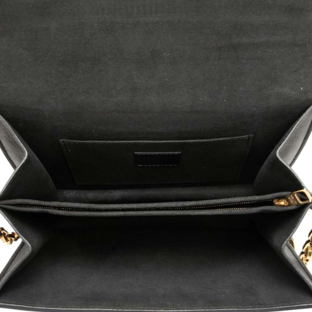 Louis Vuitton Calfskin Leather Dauphine MM Black Leather Very good condition - Model View