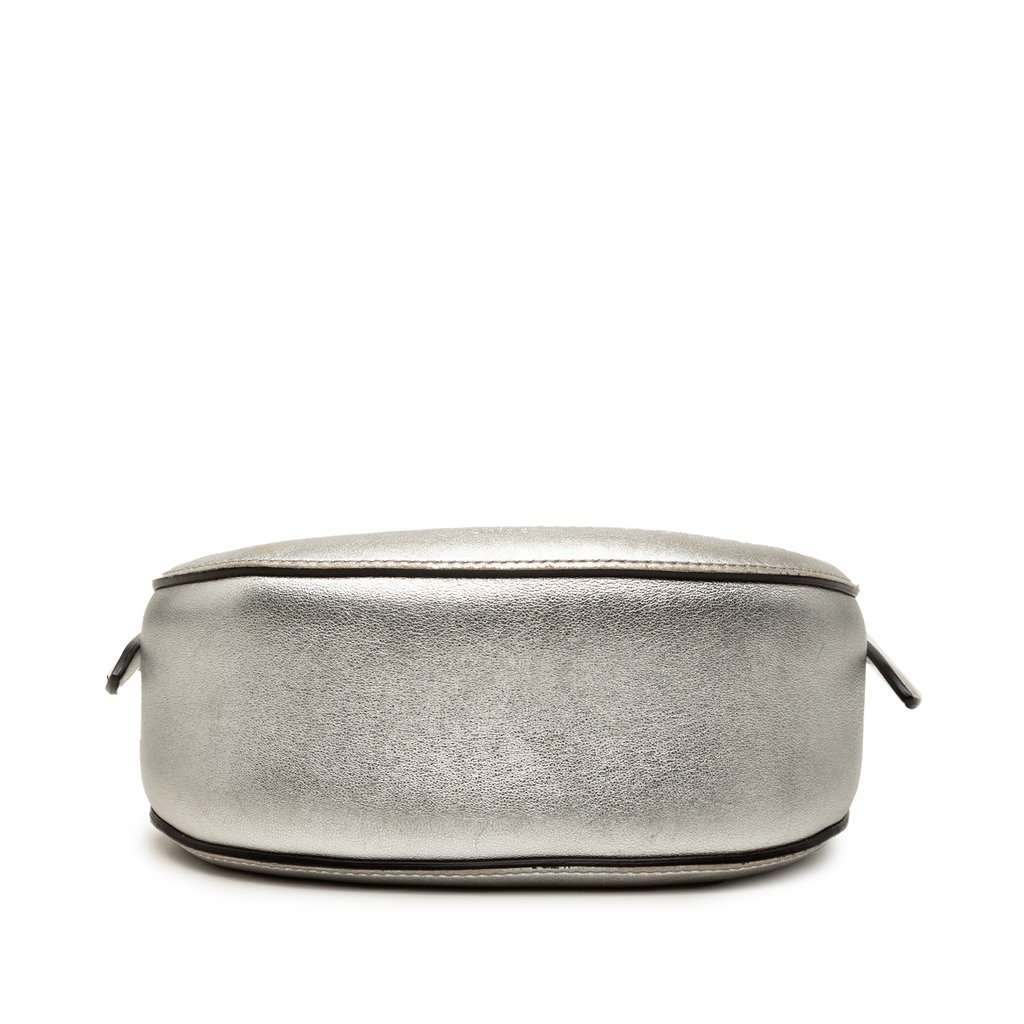 Chloé Small Metallic Leather Kiss Satchel Silver Leather Very good condition - Inside View