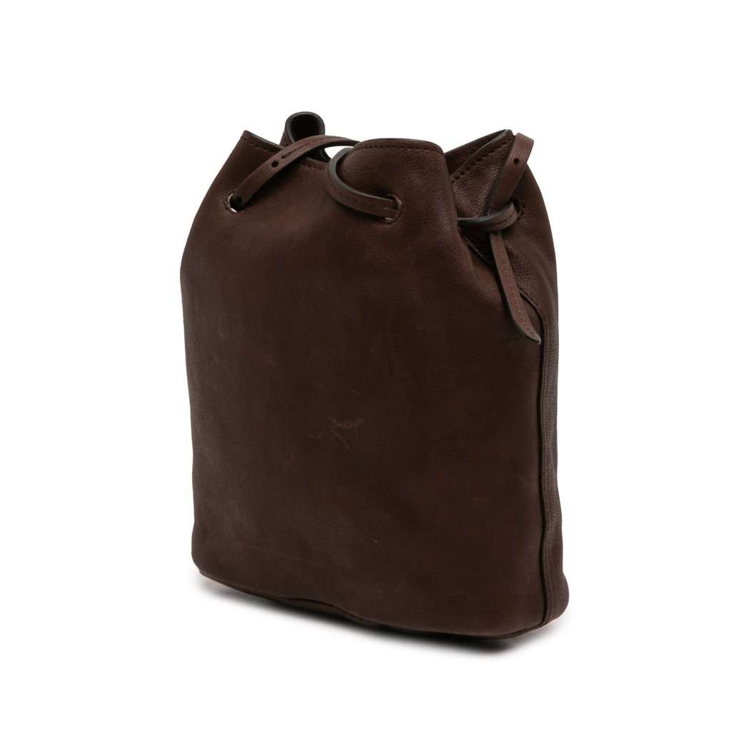 Miu Miu Mini Nappa Leather Crossbody Brown Leather Very good - Back View