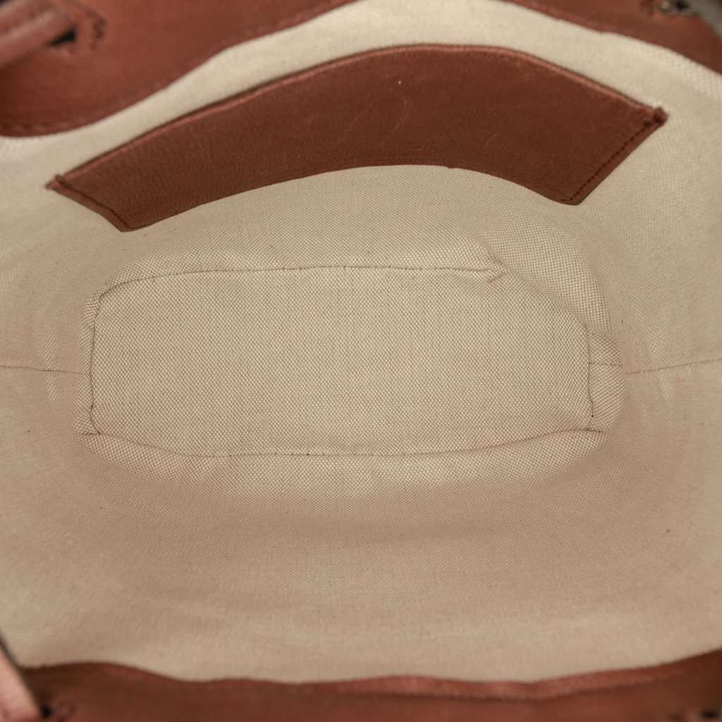 Miu Miu Mini Nappa Leather Crossbody Brown Leather Very good - Model View