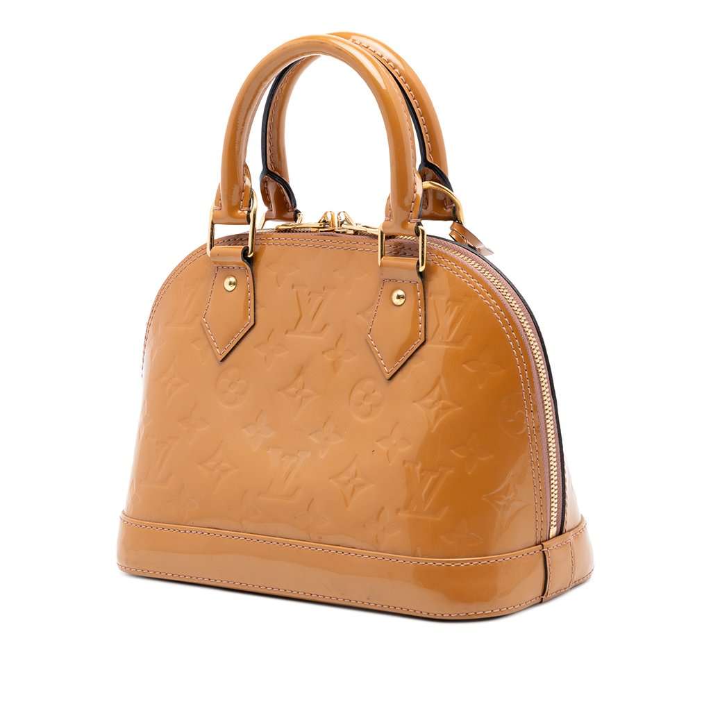 Louis Vuitton Monogram Vernis Alma BB Brown Leather Very good condition - Back View