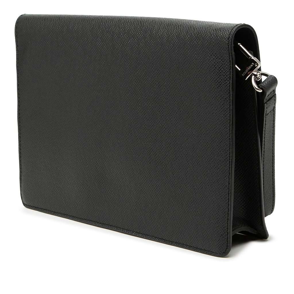 Louis Vuitton Taiga Belaia Clutch Black Leather Very good condition - Back View