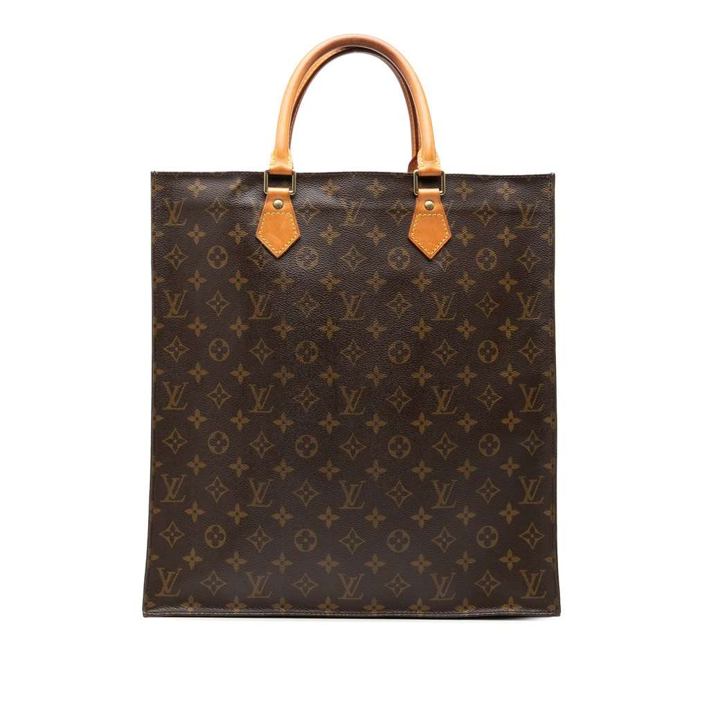 Louis Vuitton Monogram Sac Plat Brown Very good - Front View