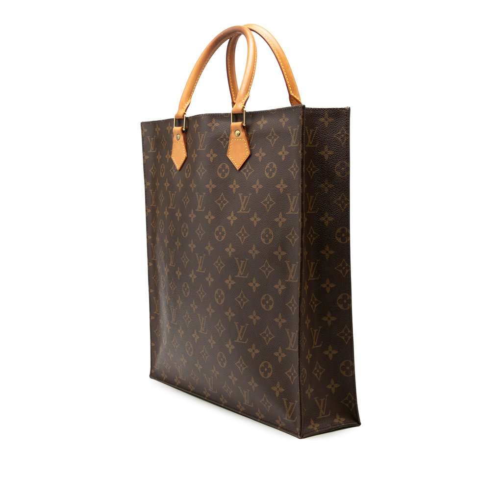 Louis Vuitton Monogram Sac Plat Brown Very good - Back View