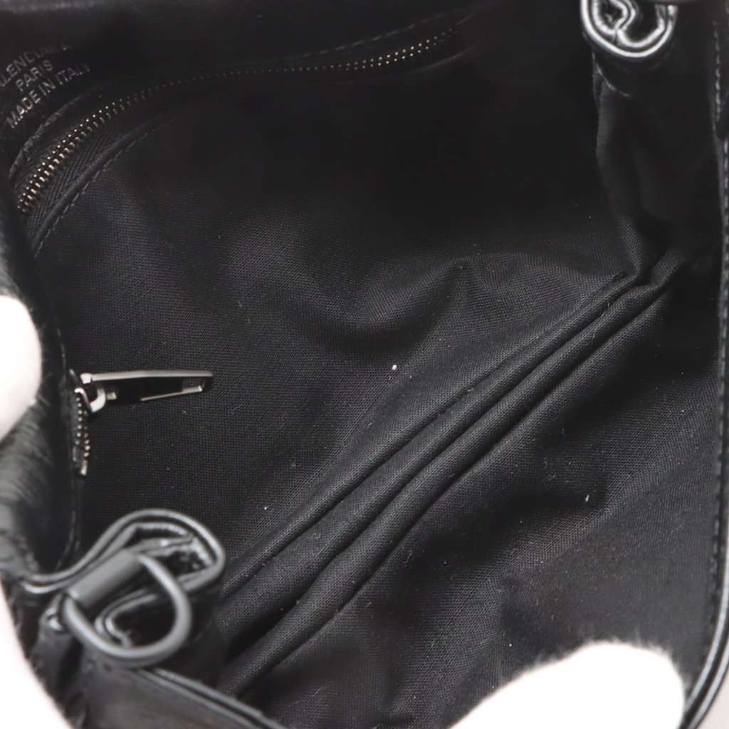 Balenciaga Small Leather BB Soft Flap Satchel Black Leather Very good condition - Inside View
