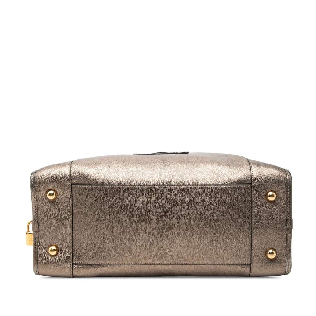 LOEWE Metallic Goatskin Amazona 36 Brown Leather Very good - Inside View