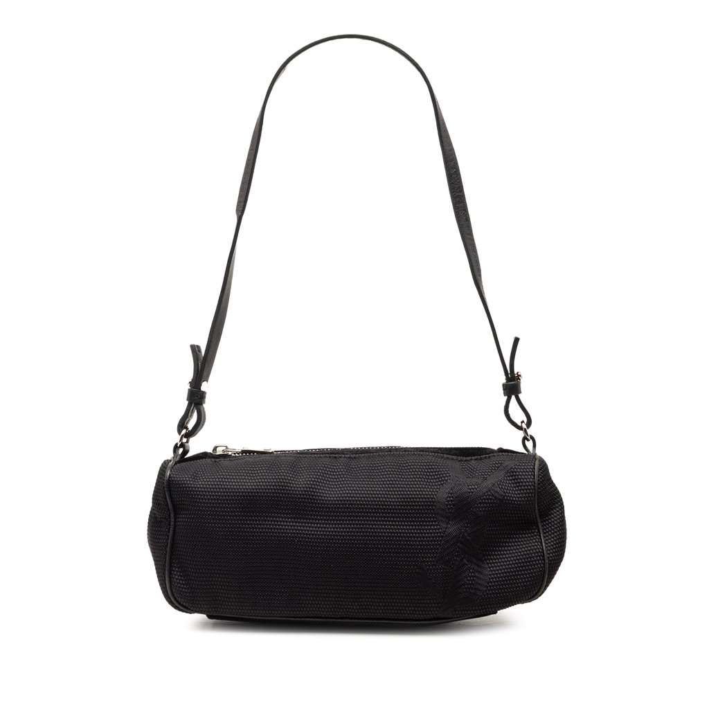 Saint Laurent Nylon Logo Shoulder Bag Black Very good condition - Front View