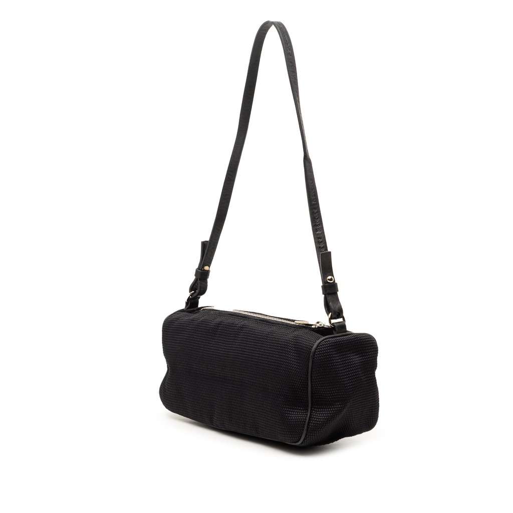 Saint Laurent Nylon Logo Shoulder Bag Black Very good condition - Back View
