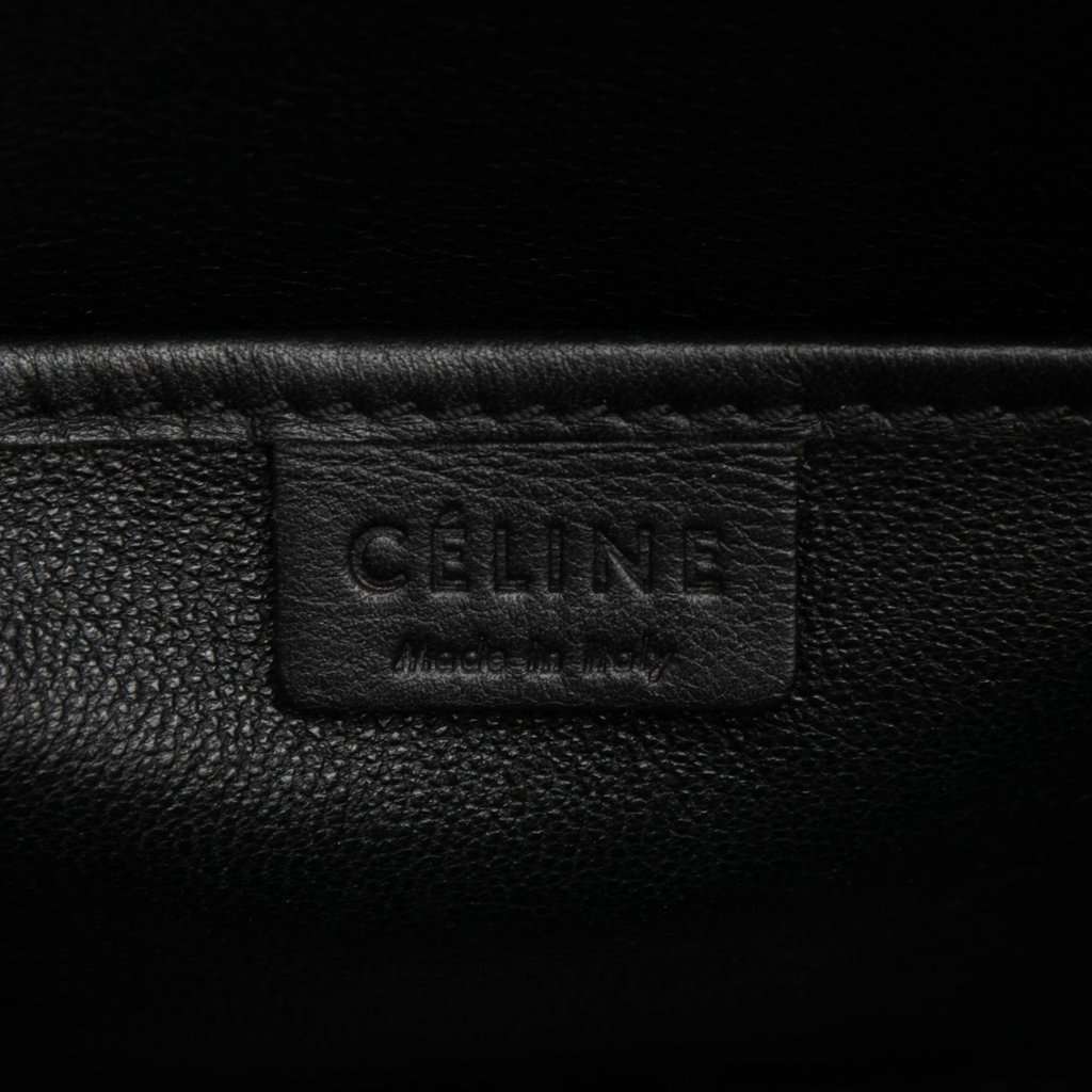 Celine Nano Tricolor Calfskin and Suede Luggage Tote Red Leather Very good condition - Box View