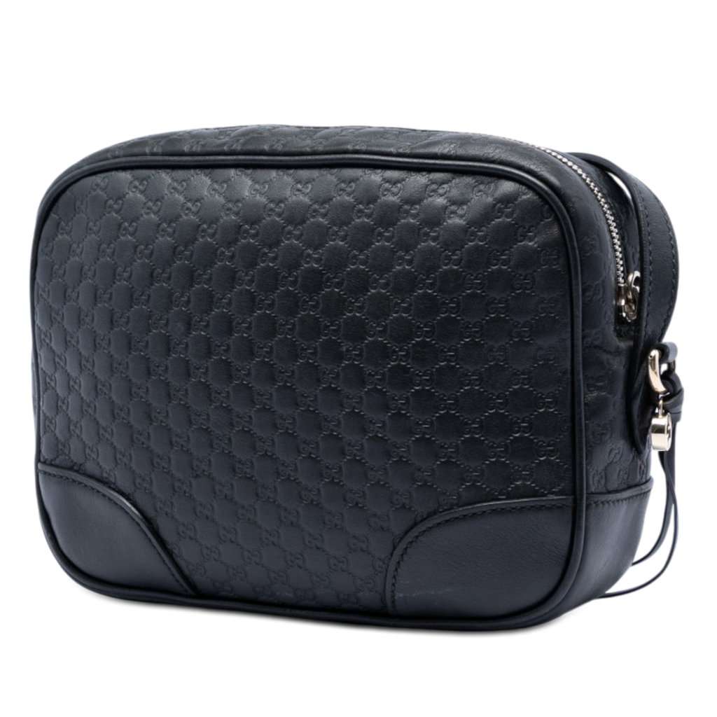 Gucci Microguccissima Bree Crossbody Black Leather Very good - Back View