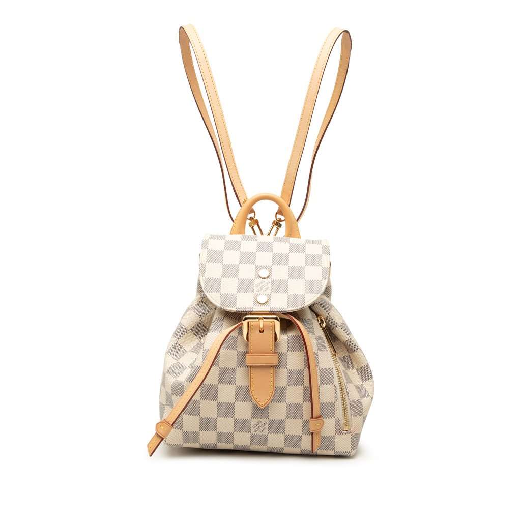 Louis Vuitton Damier Azur Sperone BB White Very good - Front View